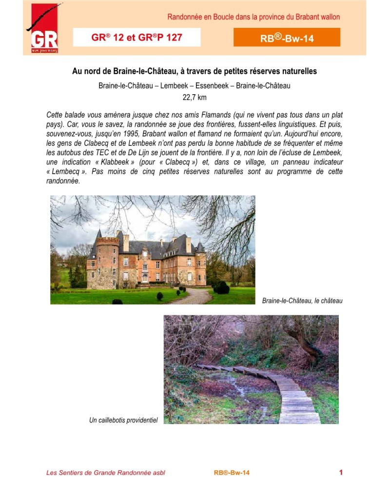 Au nord de Braine-le-Château, à travers de petites réserves naturelles - (RB Brabant Wallon)
